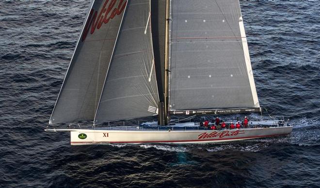 WILD OATS XI, second on the water, heads south to Hobart - Rolex Sydney to Hobart 2013 ©  Rolex/Daniel Forster http://www.regattanews.com